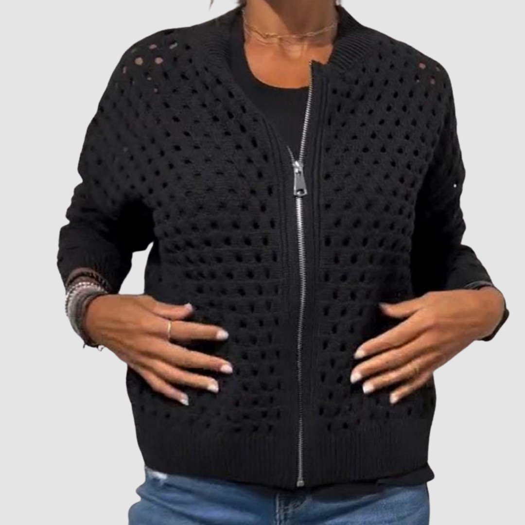 Luna | Cardigan casual traspirante e comodo con cerniera 1