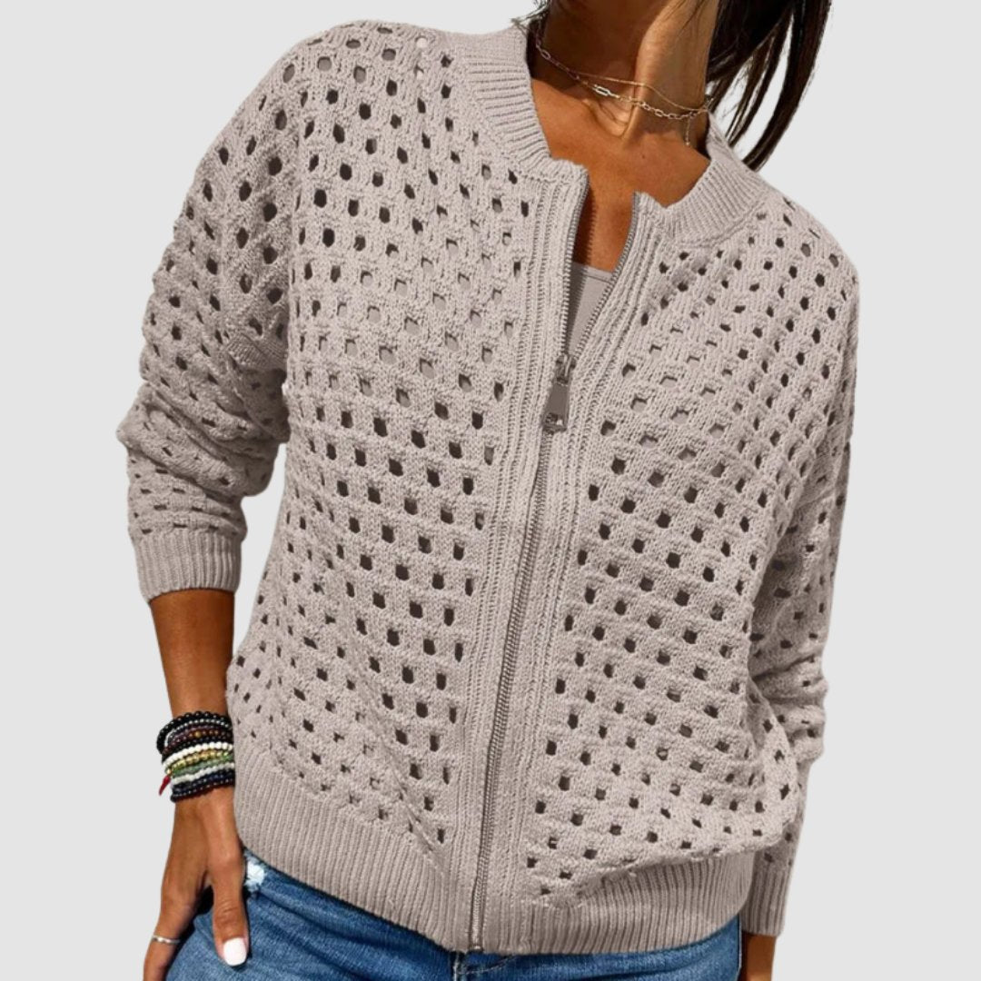 Luna | Cardigan casual traspirante e comodo con cerniera 3
