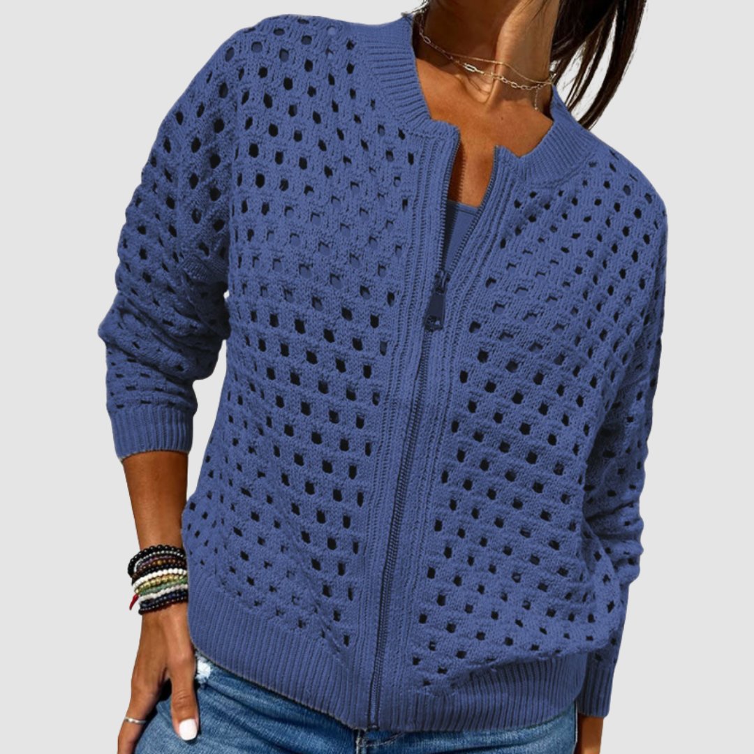 Luna | Cardigan casual traspirante e comodo con cerniera 4