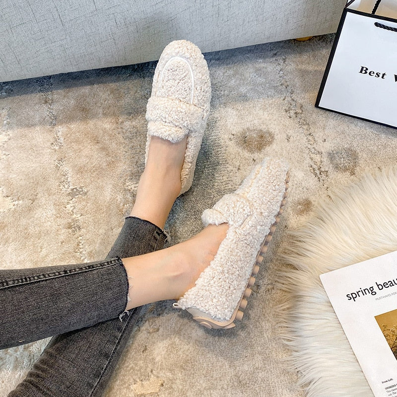 Luna | Comode Pantofole Donna Invernali in Peluche Antiscivolo 1
