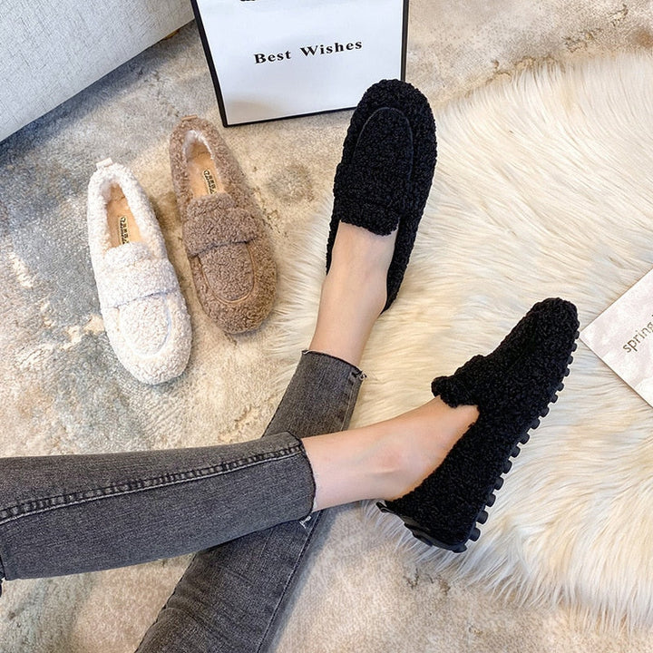 Luna | Comode Pantofole Donna Invernali in Peluche Antiscivolo 5
