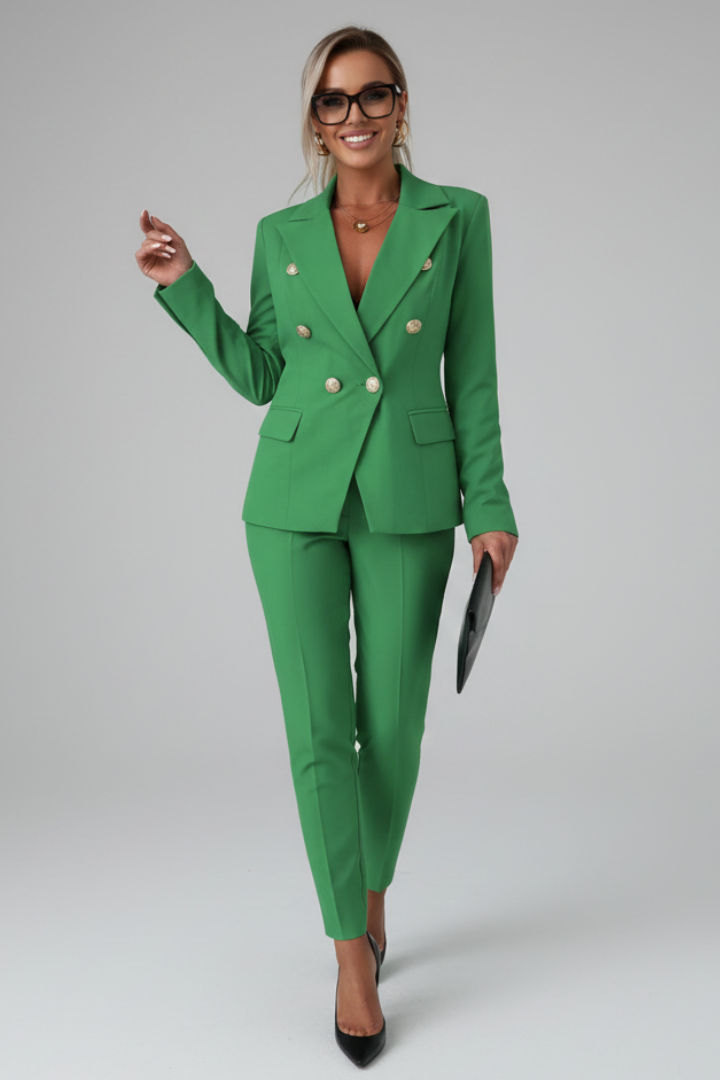 Luna | Elegante Completo Blazer Doppiopetto per Donne Moderne 6
