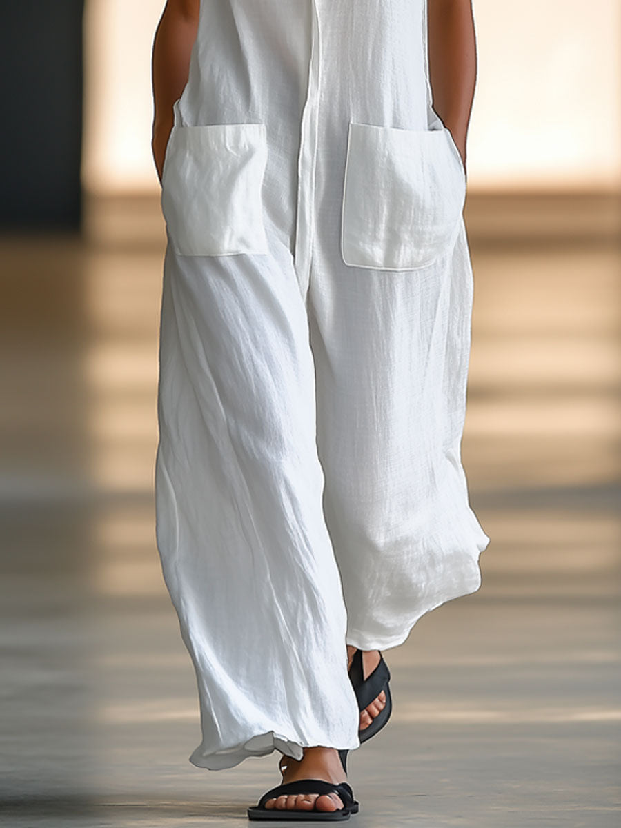 Luna | Elegante e Leggera Tuta Donna a Gamba Larga - Stile Moderno e Versatile 2