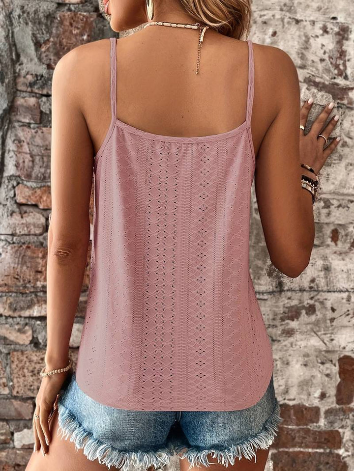 Luna | Elegante e Leggero Canottiere Donna con Scollo a V e Ricami per l'Estate 7