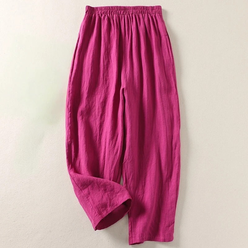 Luna | Eleganti Pantaloni Donna a Gamba Larga per Comfort e Stile 3