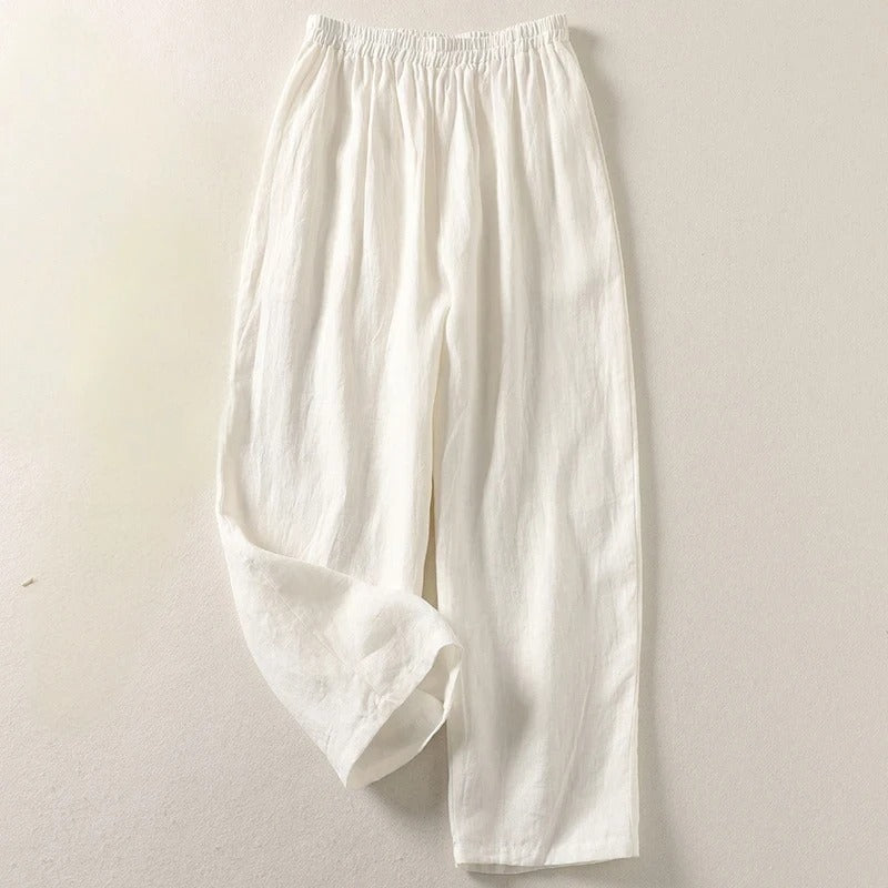 Luna | Eleganti Pantaloni Donna a Gamba Larga per Comfort e Stile 4