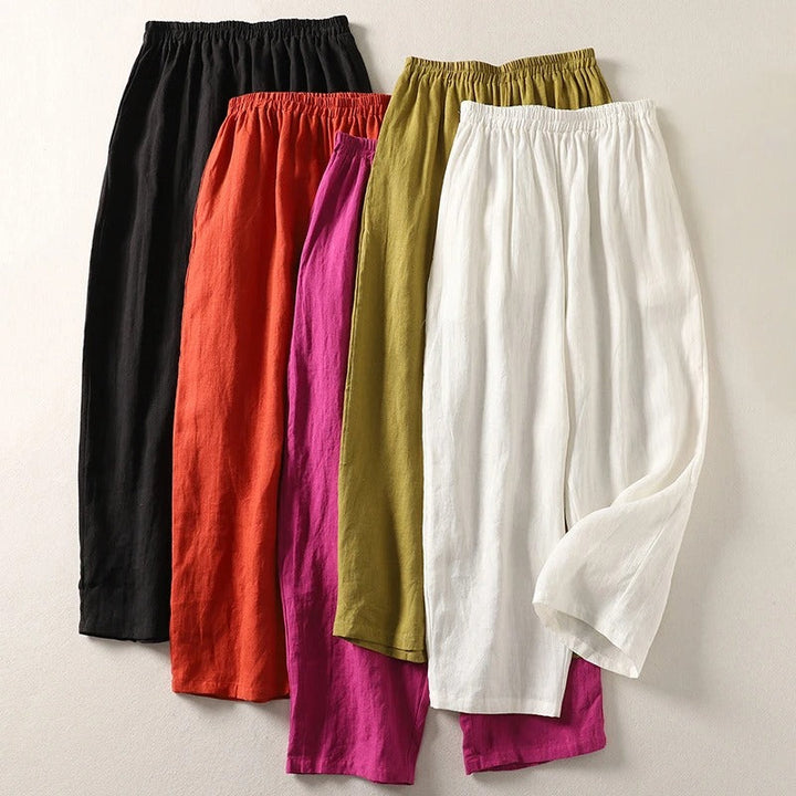 Luna | Eleganti Pantaloni Donna a Gamba Larga per Comfort e Stile 6