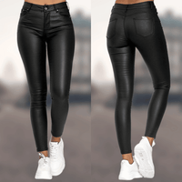 Celine | Slim-Fit-Hose aus veganem Leder Elegance