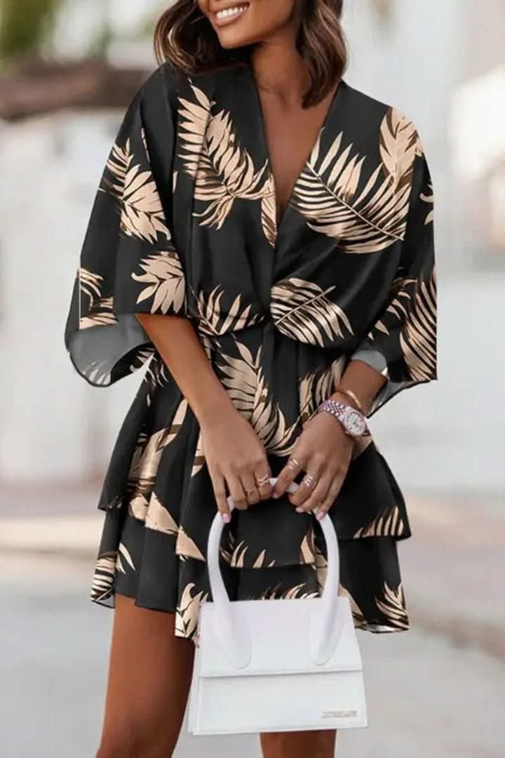 Luna | Mini abito tropicale boho dai colori vivaci 1