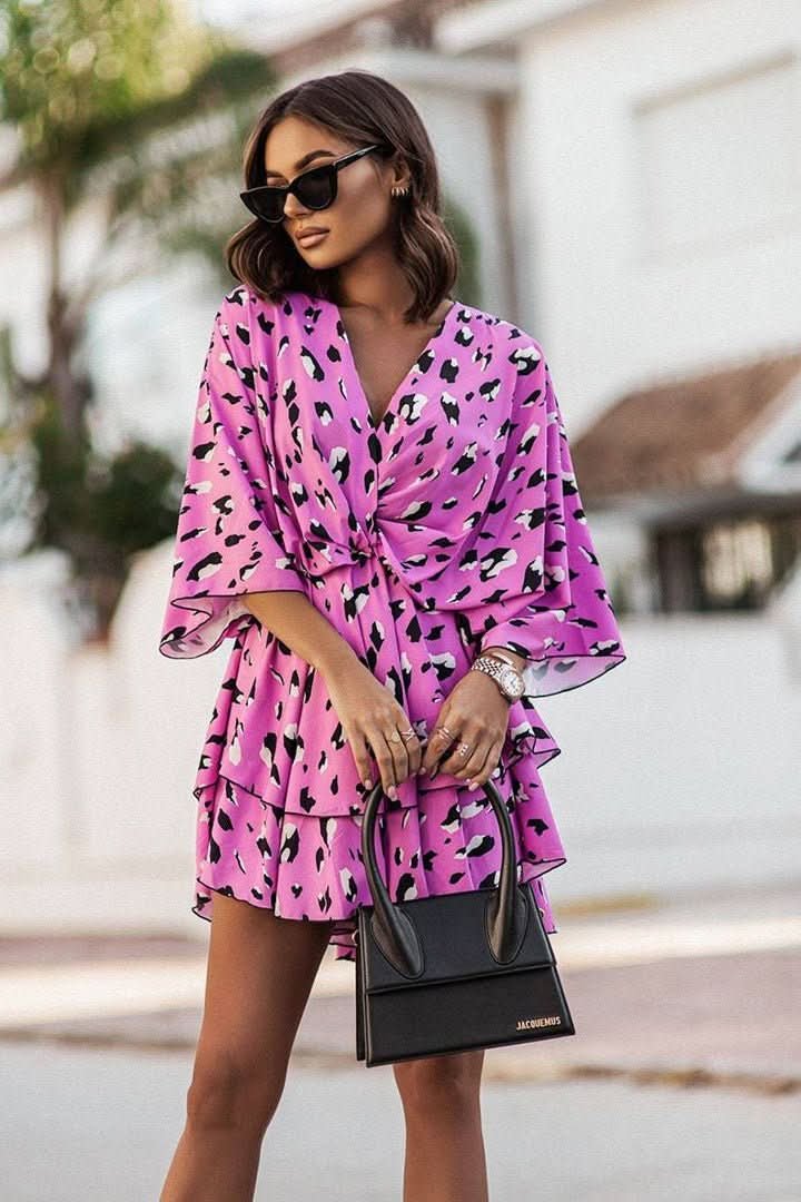 Luna | Mini abito tropicale boho dai colori vivaci 7