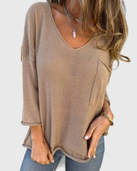 Laura | Maglione elegante e comodo con scollo a V