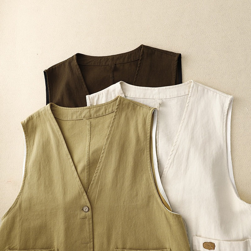 Margo | Gilet con bottoni dal taglio rilassato 1