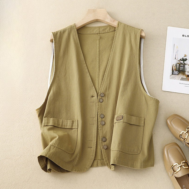 Margo | Gilet con bottoni dal taglio rilassato 2