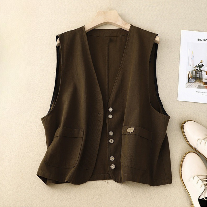 Margo | Gilet con bottoni dal taglio rilassato 3