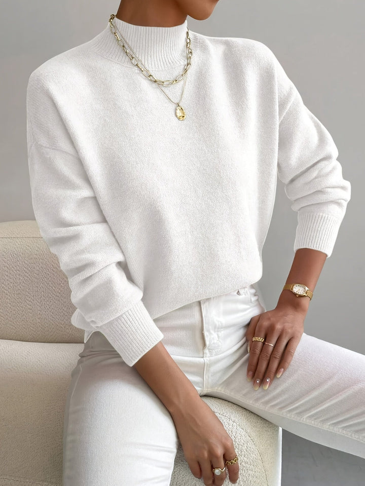 Marilena | Elegante maglione a collo alto 1