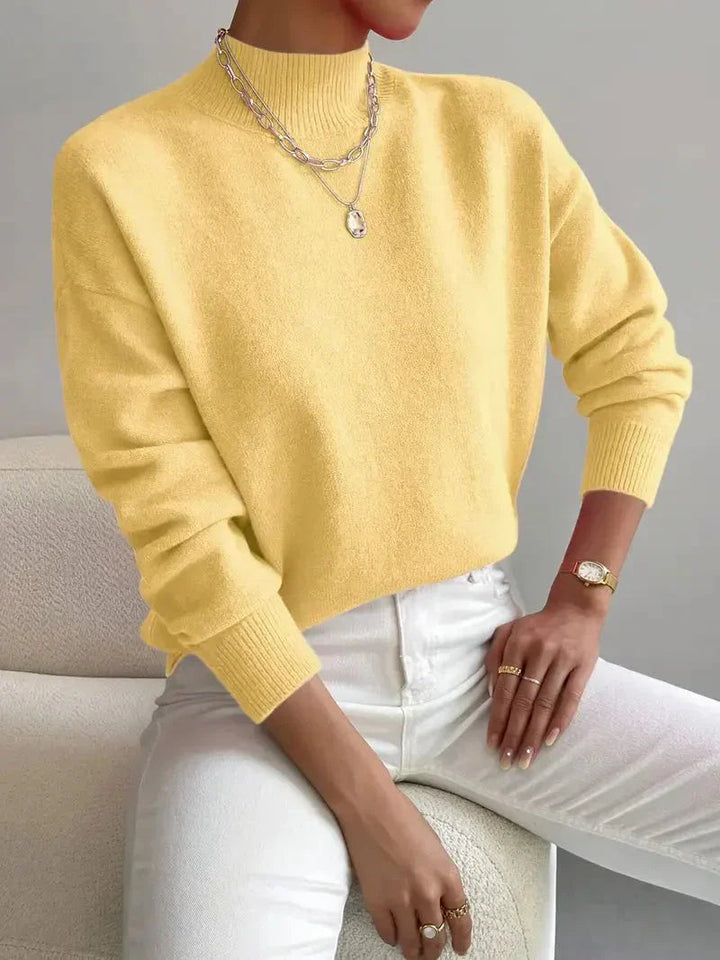 Marilena | Elegante maglione a collo alto 3