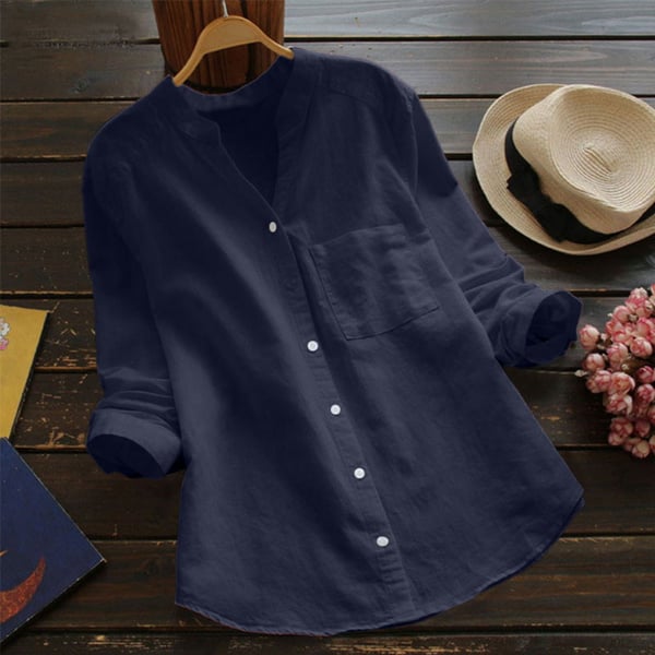 Marina | Elegante Blusa Donna in Cotone Morbido e Traspirante, Vestibilità Rilassata 8