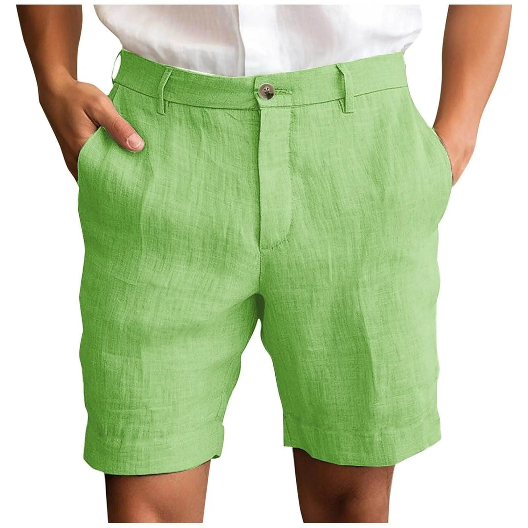 Maro | Pantaloni Corti Uomo in Lino – Leggeri, Traspiranti e Modern Fit 7