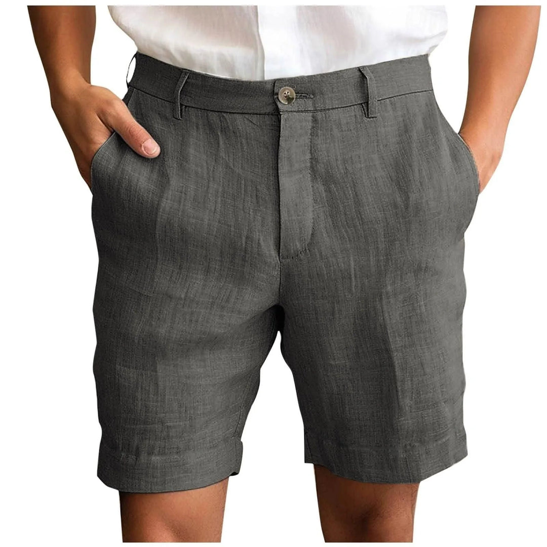 Maro | Pantaloni Corti Uomo in Lino – Leggeri, Traspiranti e Modern Fit 8