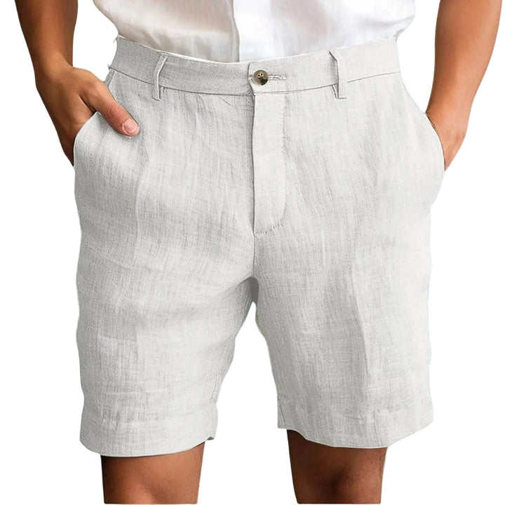 Maro | Pantaloni Corti Uomo in Lino – Leggeri, Traspiranti e Modern Fit 9