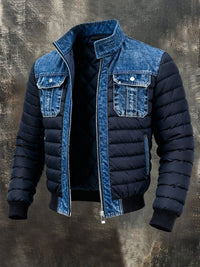 David | elegante e versatile Piumino in denim da uomo