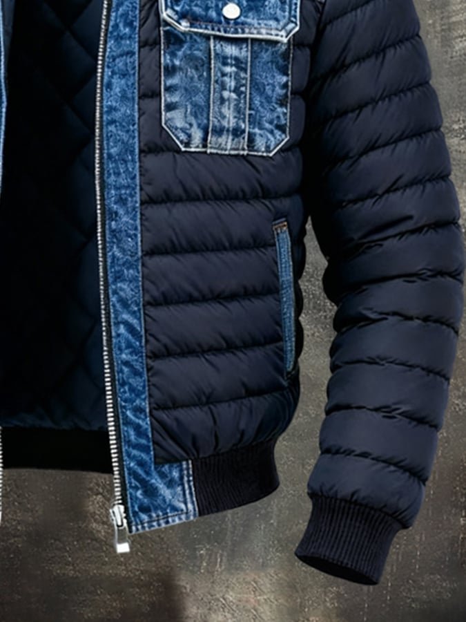 Maro | Piumino da Uomo in Denim – Caldo, Elegante &amp; Versatile 2