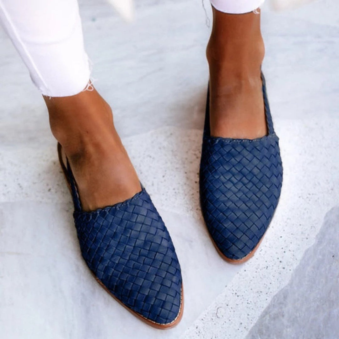 Martina | Eleganti sandali con cinturino posteriore in pelle intrecciata 3