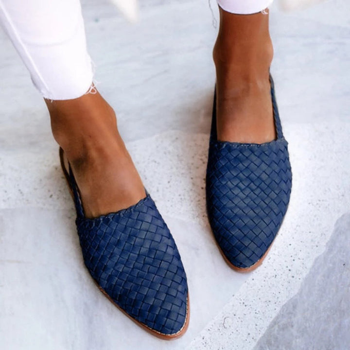 Martina | Eleganti sandali con cinturino posteriore in pelle intrecciata 3