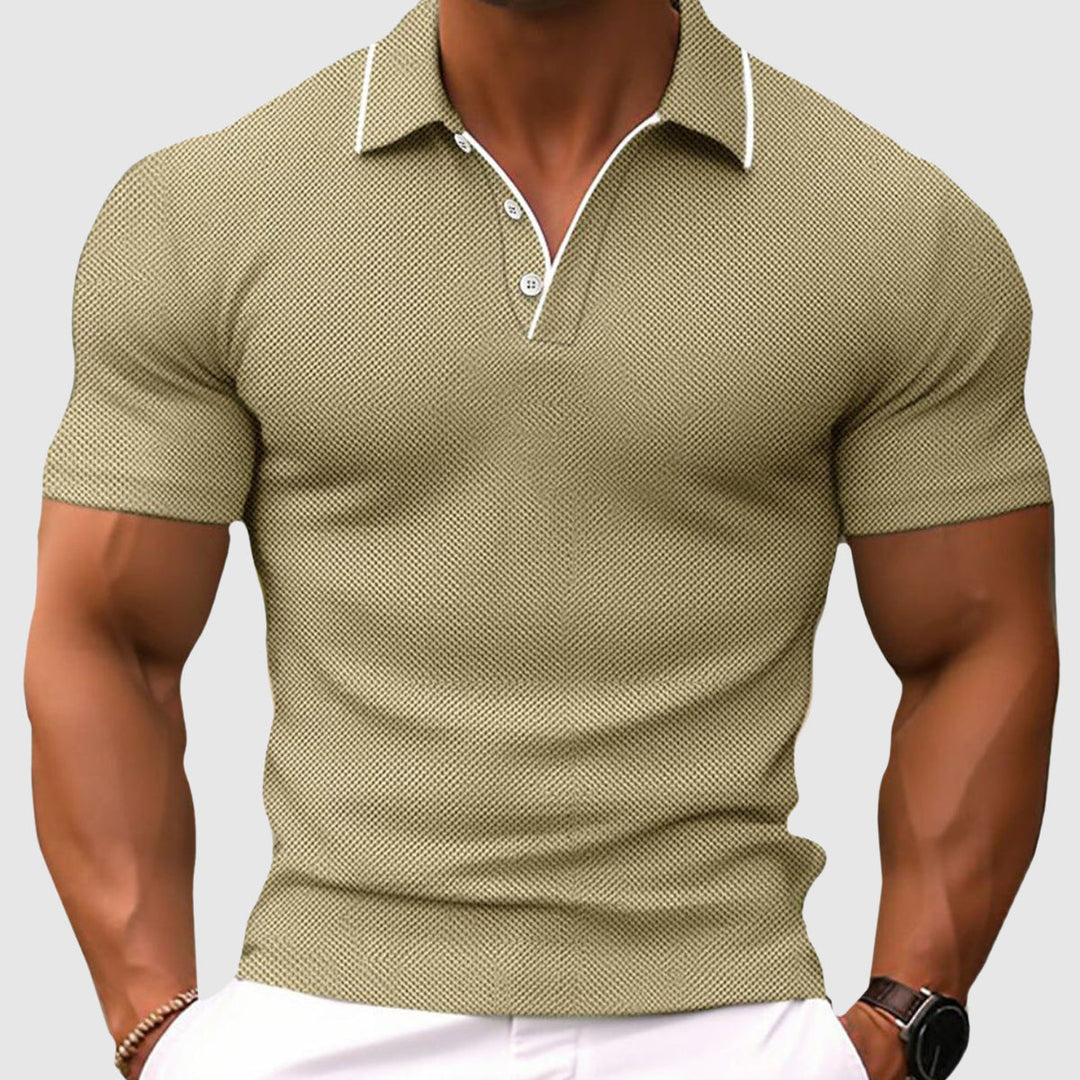 Marvin | Polo Uomo Manica Lunga Elegante Traspirante Modern Fit 0