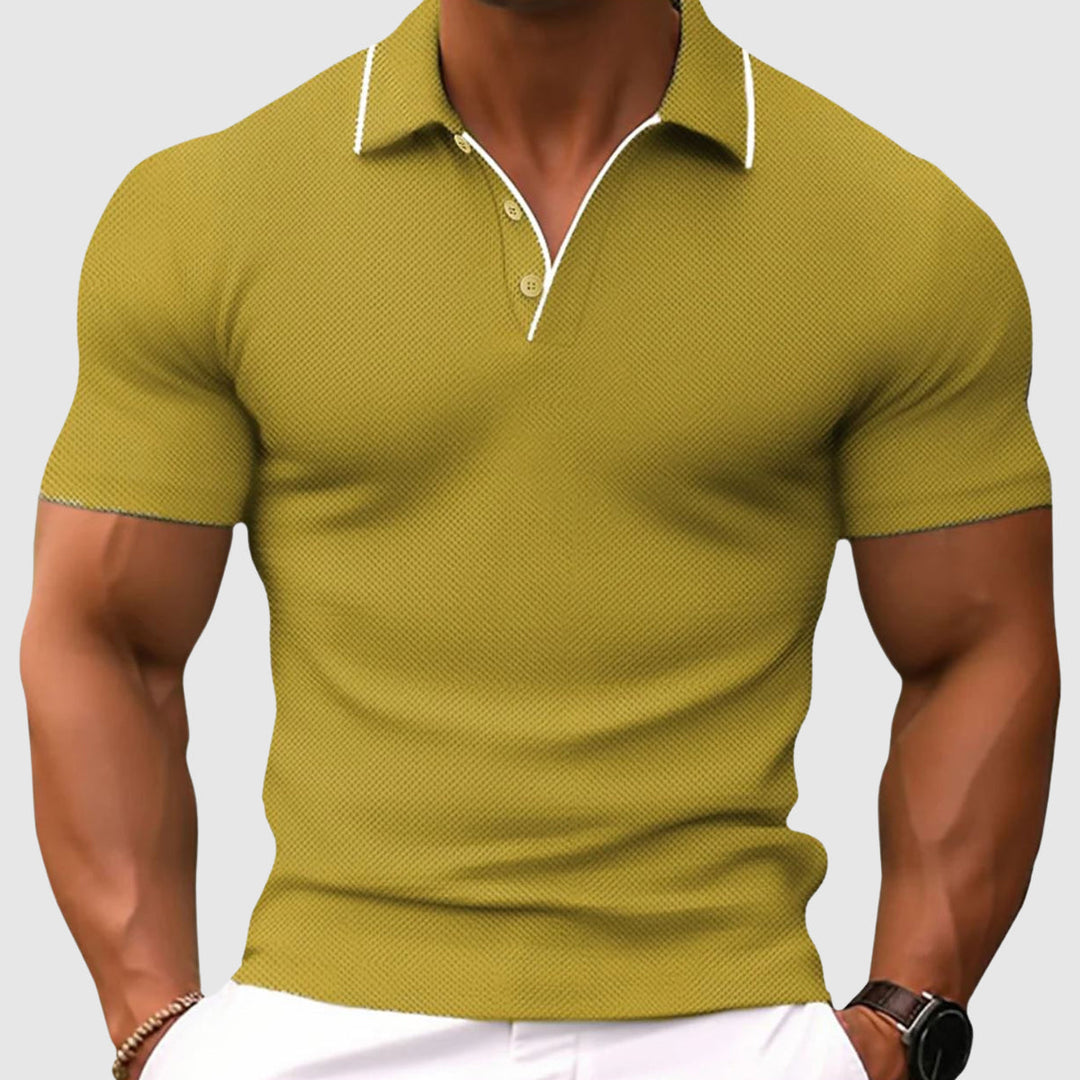 Marvin | Polo Uomo Manica Lunga Elegante Traspirante Modern Fit 4