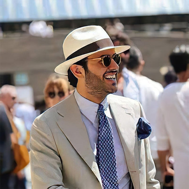 Maverick | Elegante Cappello Panama in Paglia Naturale Fatto a Mano 3