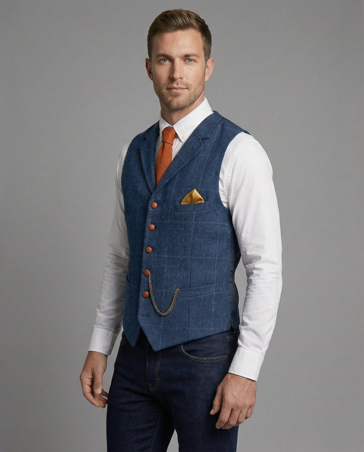 Maverick | Gilet Vintage Elegante e Versatile da Uomo 0