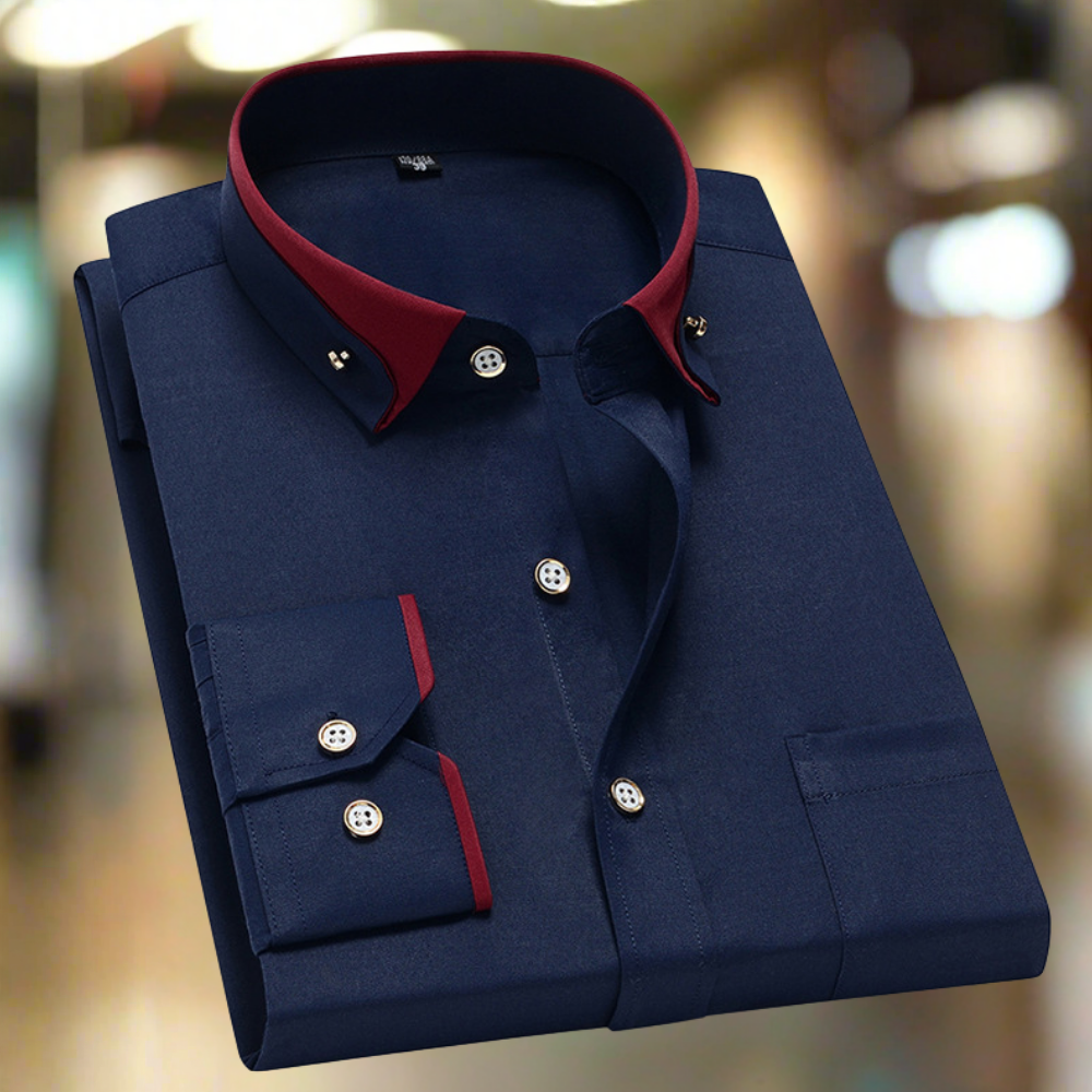 Maverick | Maglia Uomo Cotone Elegante Maniche Lunghe Fit Regolare 7