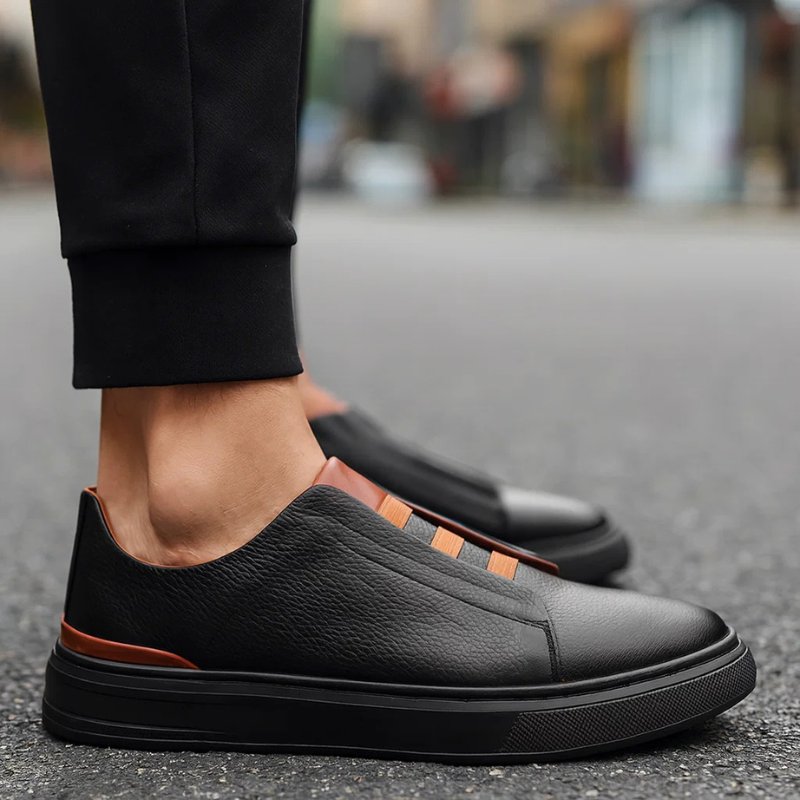 Maximo | Eleganti e Comode Sneakers Slip-On in Pelle da Uomo 3