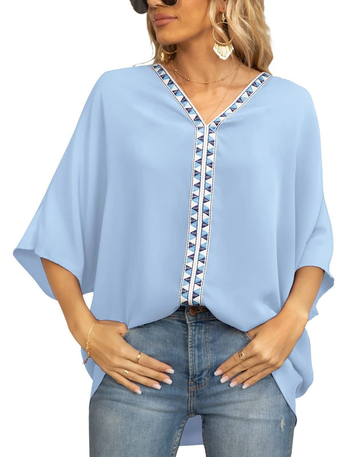 Maya | Comoda e calda tunica oversize con finiture geometriche 8