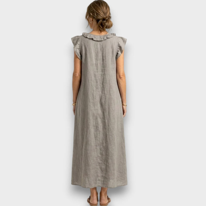 Maya | Elegante Maxi Abito Donna con Ricamo Floreale - Abiti Cerimonia Donna 1