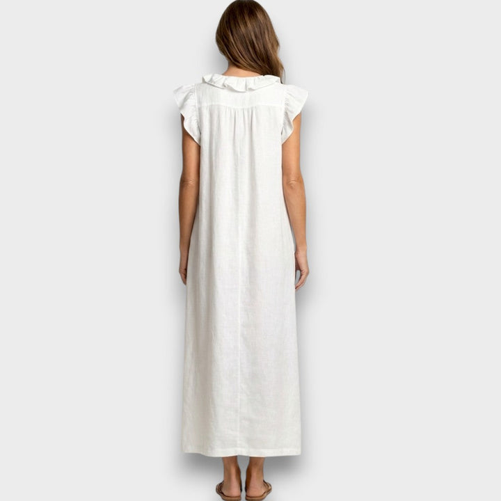 Maya | Elegante Maxi Abito Donna con Ricamo Floreale - Abiti Cerimonia Donna 5