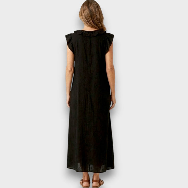 Maya | Elegante Maxi Abito Donna con Ricamo Floreale - Abiti Cerimonia Donna 7