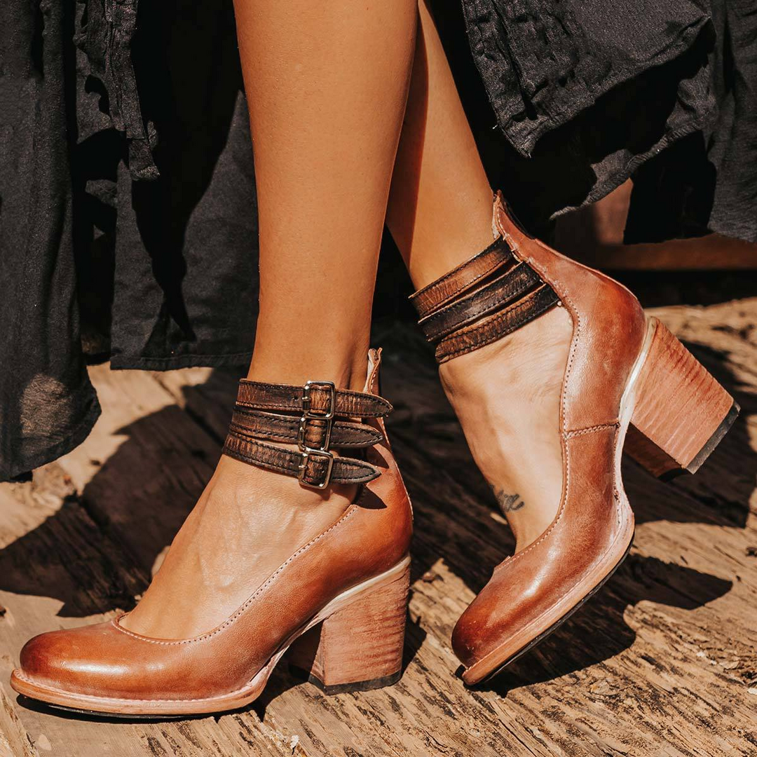 Melania | Eleganti e Comodi Tacchi Donna in Pelle - Scarpe con Tacco Versatili per Ogni Occasione 4