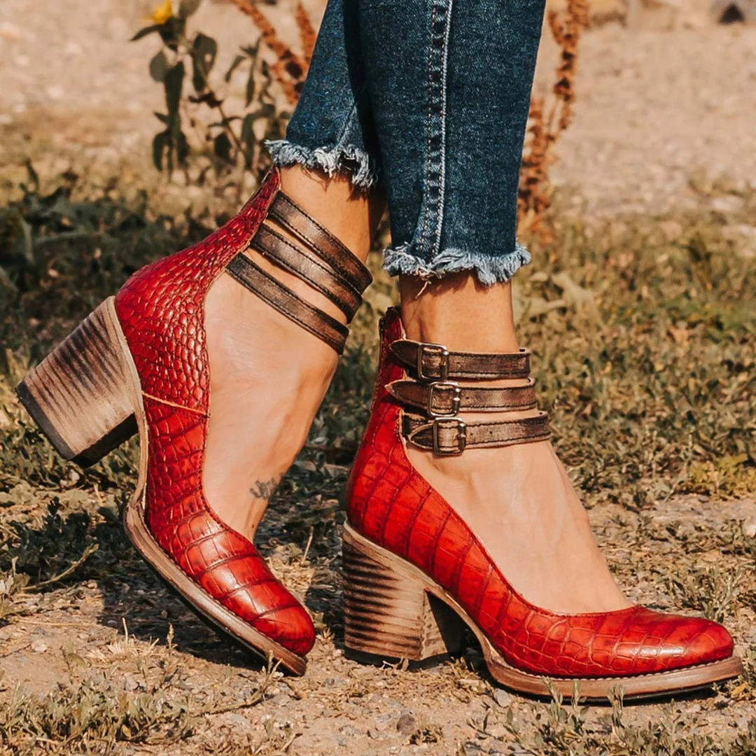 Melania | Eleganti e Comodi Tacchi Donna in Pelle - Scarpe con Tacco Versatili per Ogni Occasione 6