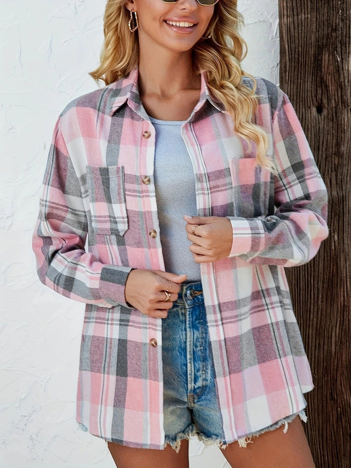 Mia | Camicia di flanella a quadri oversize 2