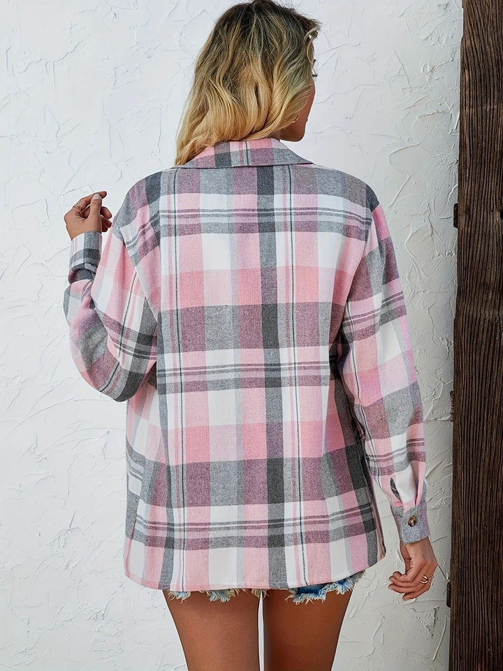 Mia | Camicia di flanella a quadri oversize 5