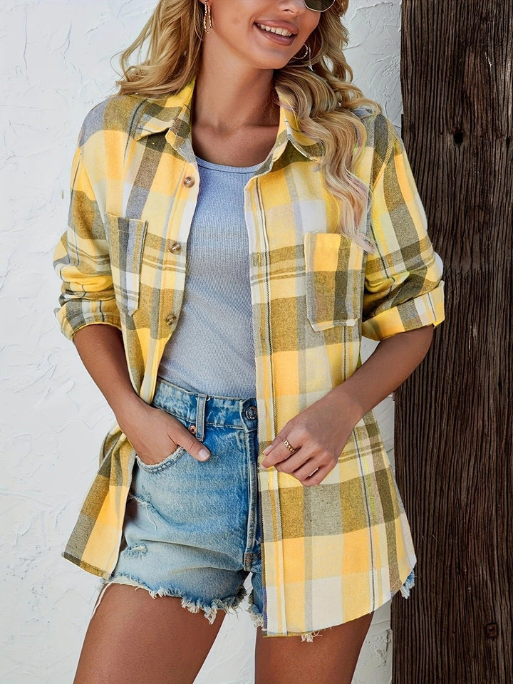 Mia | Camicia di flanella a quadri oversize 8