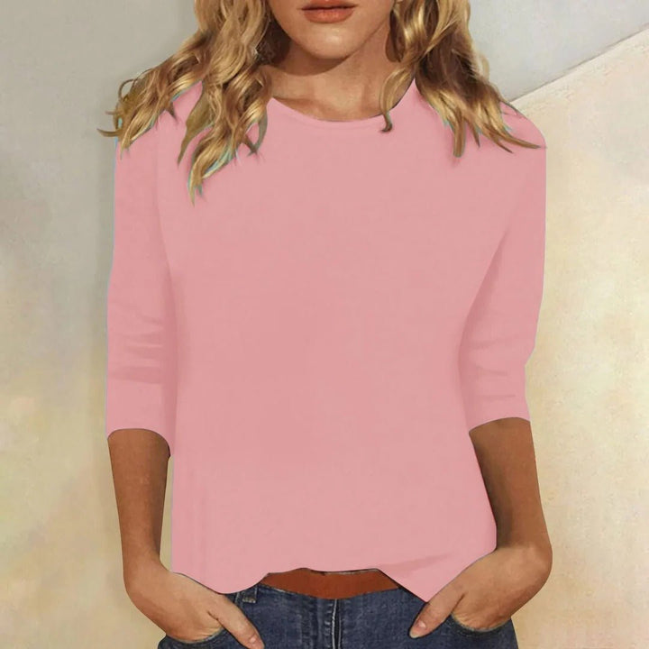 Mila | Elegante e Versatile Top con Maniche a Tre Quarti - Comfort e Stile per Ogni Occasione 0