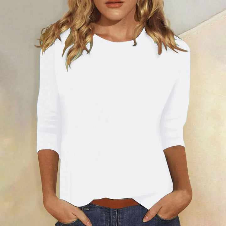 Mila | Elegante e Versatile Top con Maniche a Tre Quarti - Comfort e Stile per Ogni Occasione 1