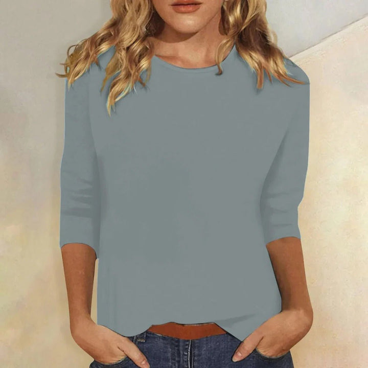 Mila | Elegante e Versatile Top con Maniche a Tre Quarti - Comfort e Stile per Ogni Occasione 3