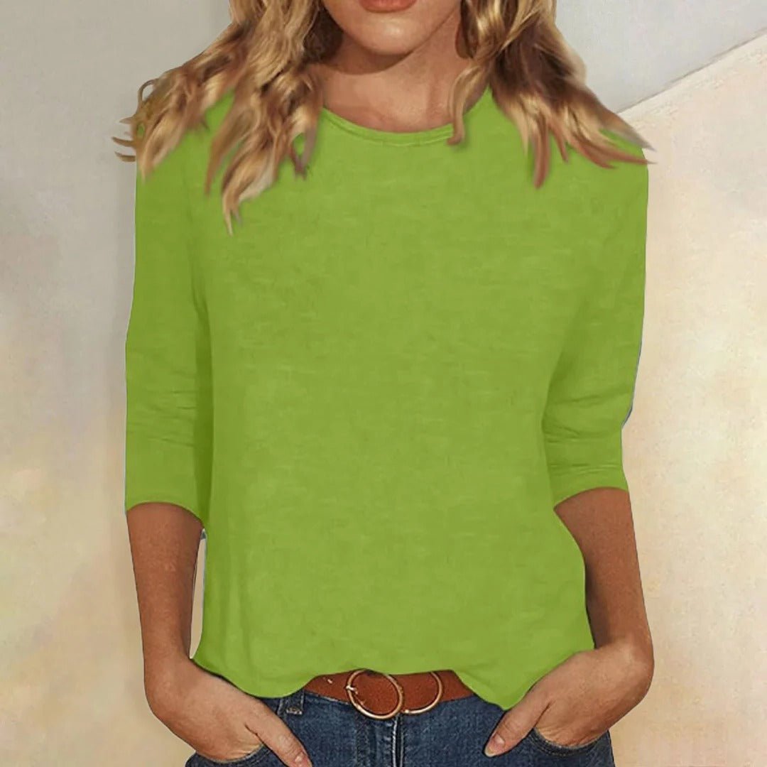 Mila | Elegante e Versatile Top con Maniche a Tre Quarti - Comfort e Stile per Ogni Occasione 5