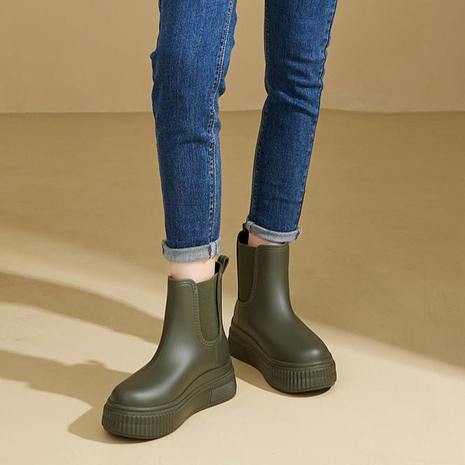 Mila | Eleganti e Impermeabili Stivaletti Donna Chelsea con Plateau 4