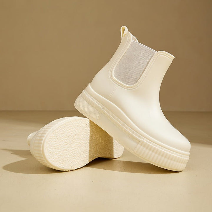 Mila | Eleganti e Impermeabili Stivaletti Donna Chelsea con Plateau 5