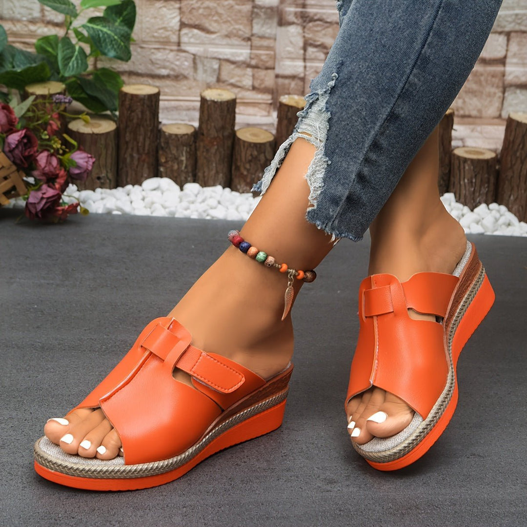 Mila | Eleganti e raffinati sandali con zeppa da donna 7